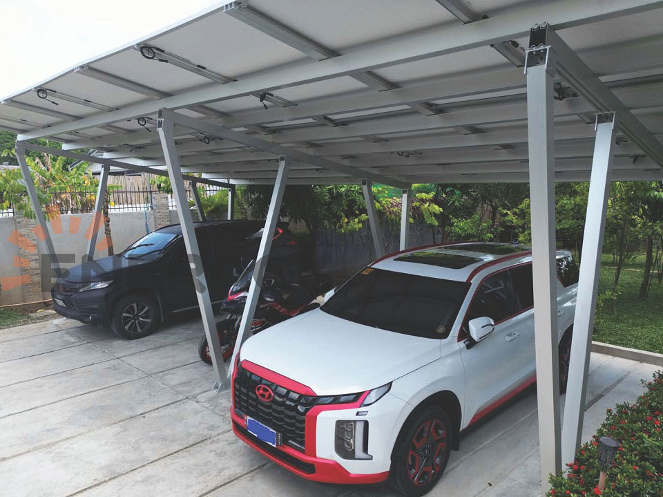 Waterproof carport solar mounting system