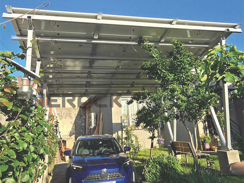 Waterproof carport solar mounting system