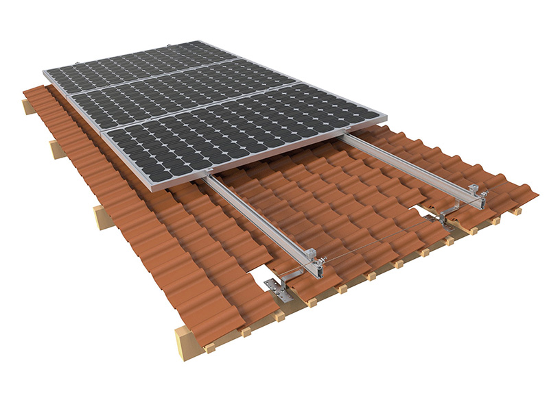 Enerack tile roof mounting system installation