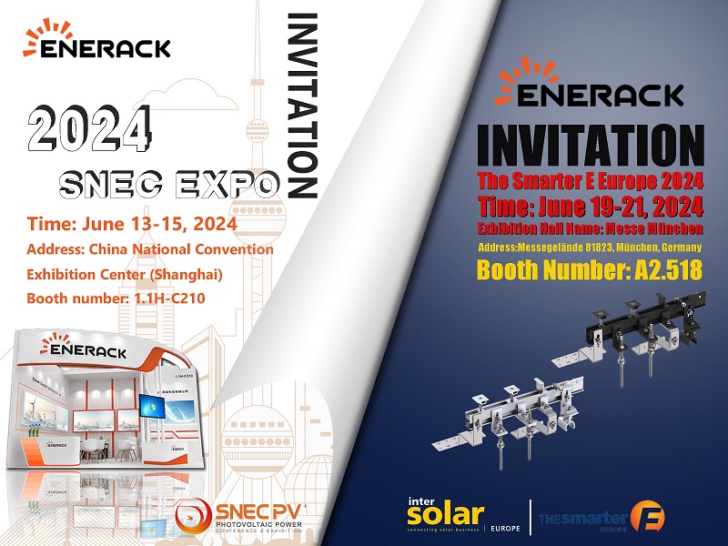 Enerack will at two key international solar exhibitions