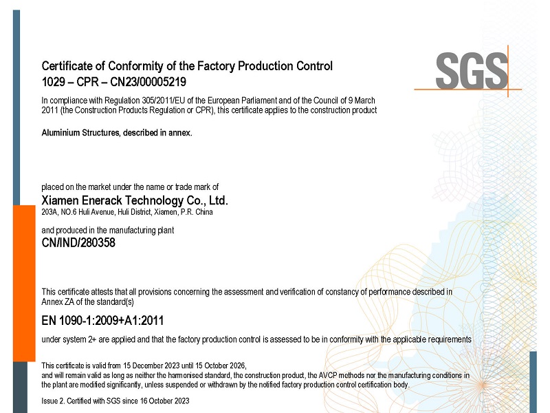 SGS EN 1090 Certifications