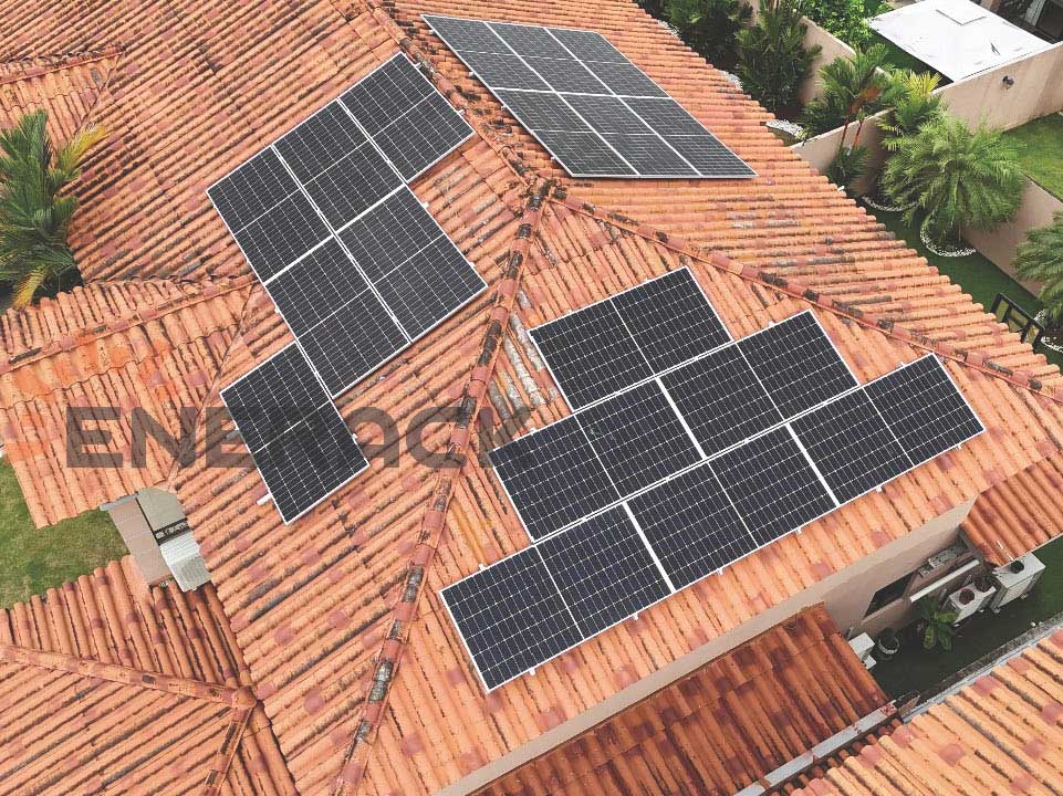 8KW T03 tile roof hook system in Panama